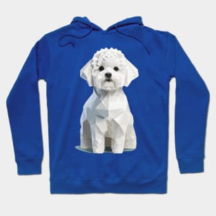 Geometric Bichon Frise Hoodie